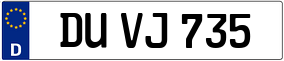 Truck License Plate